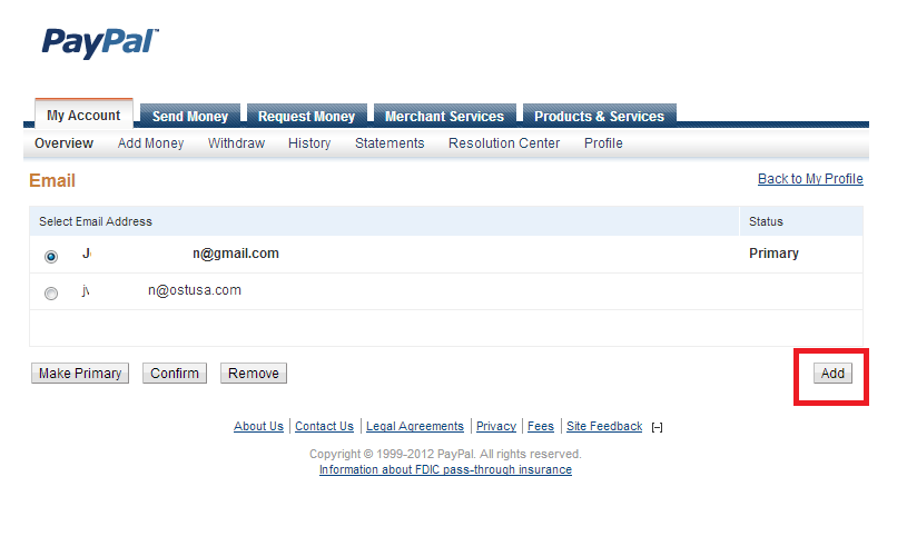 Adding Email to PayPal